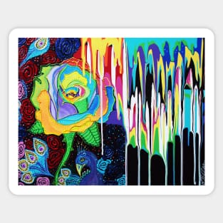 Rainbow Rose Sticker